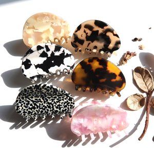 Cute Tortoise Shell Acetate  Hair Claw Hair Clip ( 6 Multi-color)